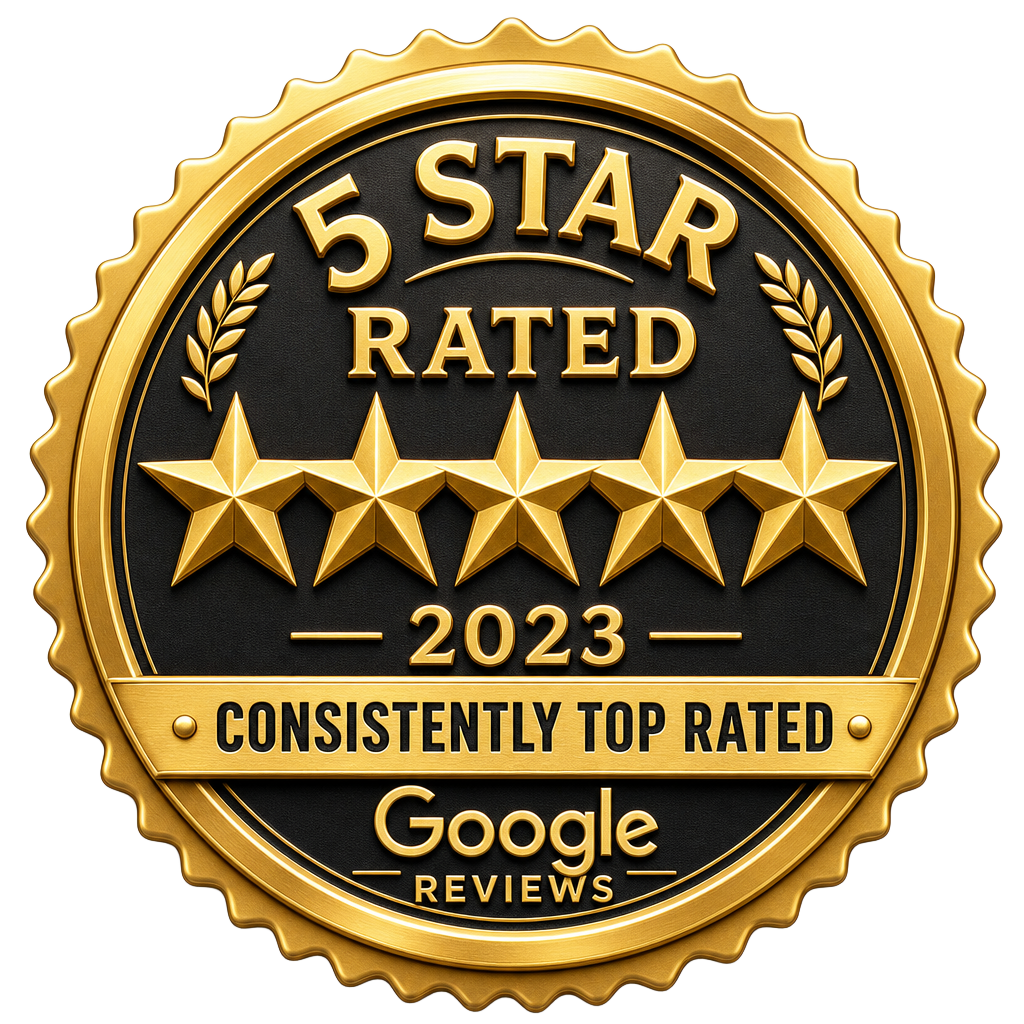 5-Star Rated 2023 – Consistently Top-Rated – Google Reviews