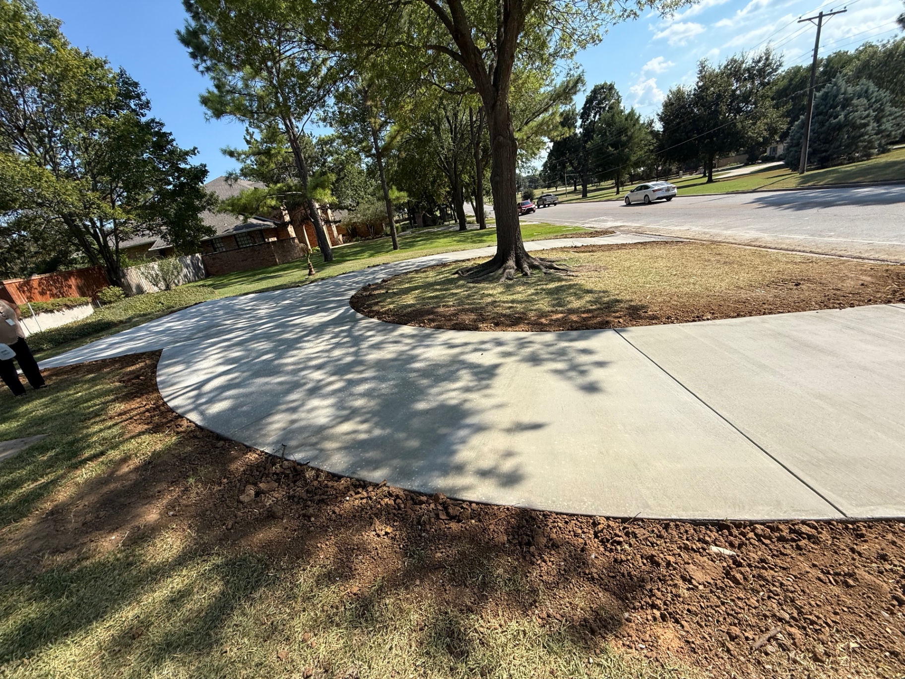 Curved Front Entry Driveway