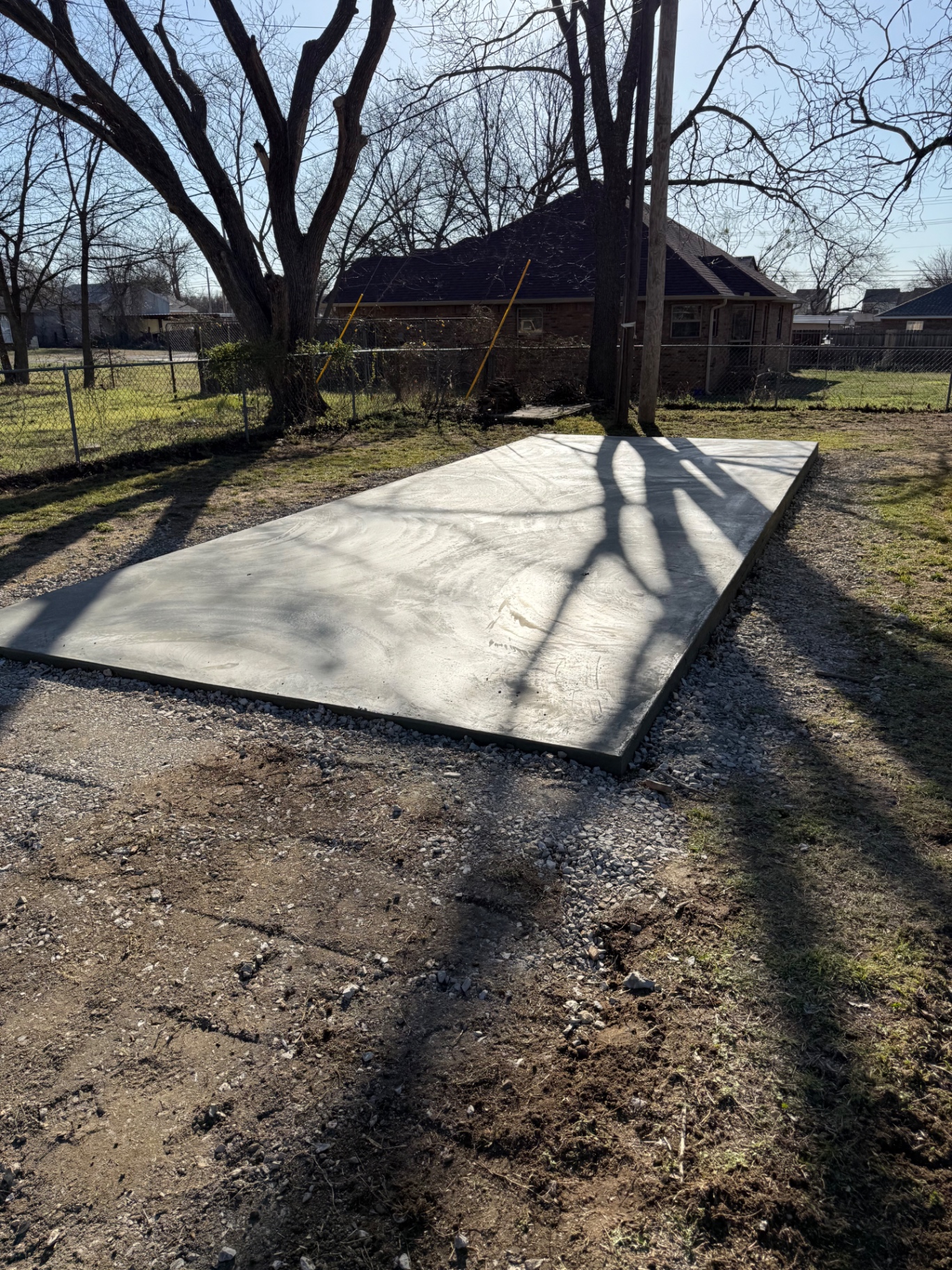 Backyard Shed Slab