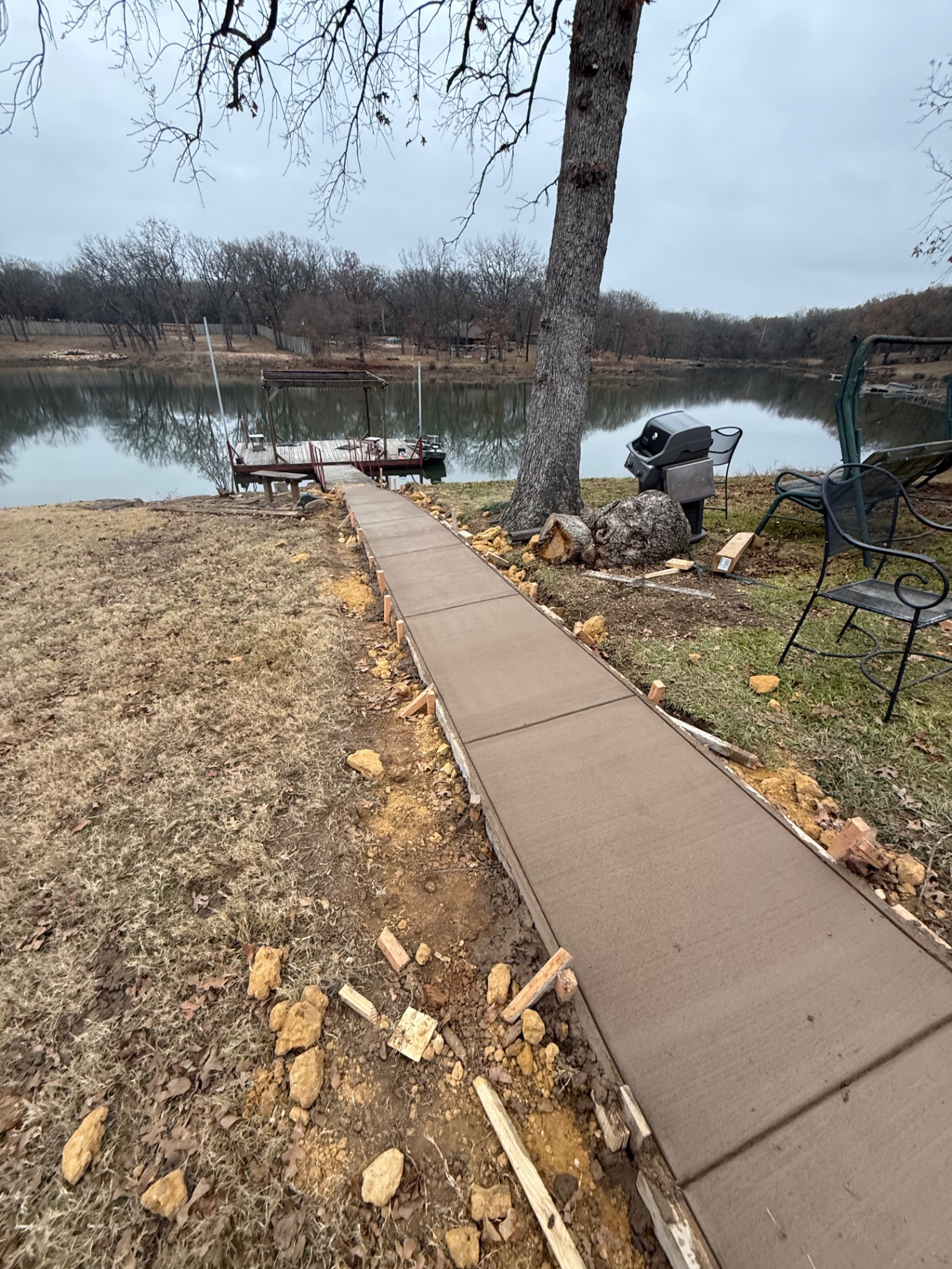 Lakeside Walkway to Dock