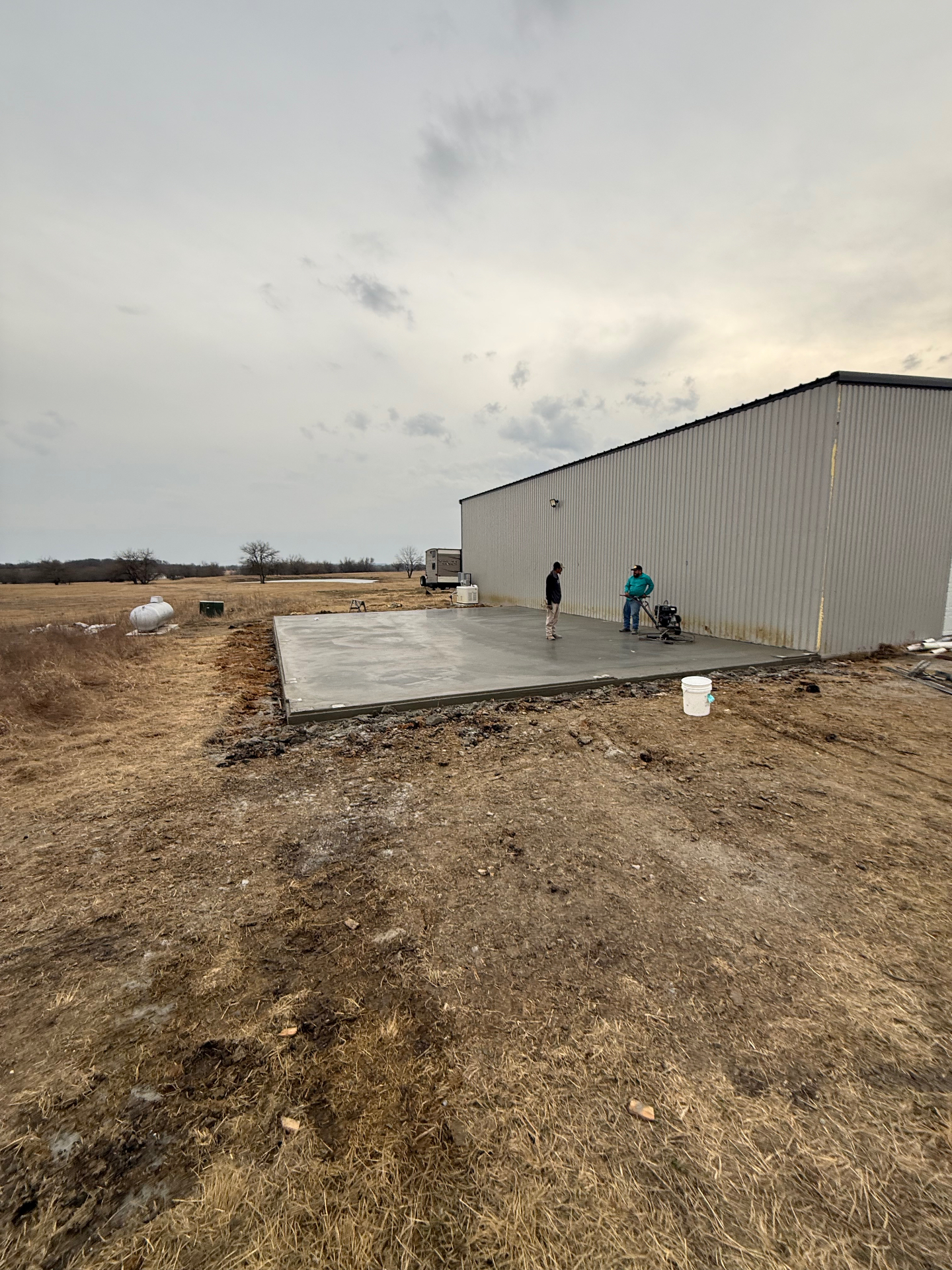Shop Side Slab Addition