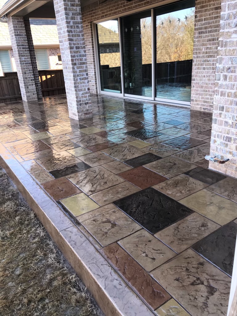 Stained Ashlar-Slate Back Porch