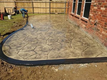 Stamped Flagstone Patio